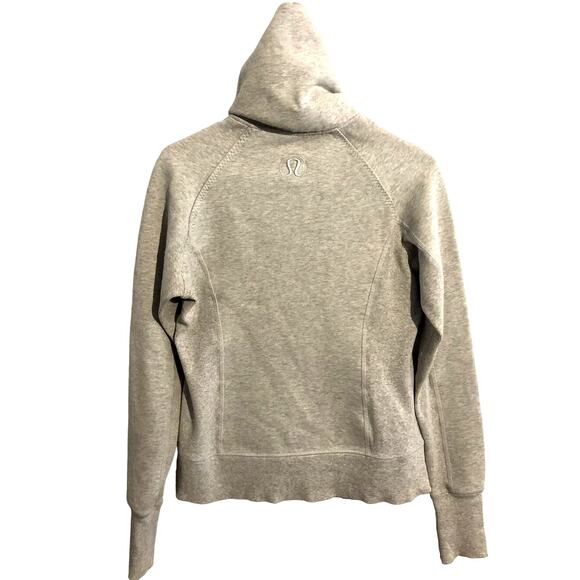 Lululemon Calm and Cozy Jacket 6 Heathered Core Ultra Light Grey Nimbus - Picture 3 of 9